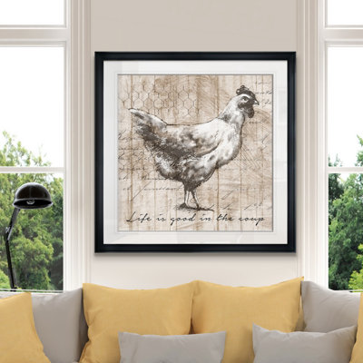 « farm poule », peinture
