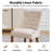 Linen Upholstered Tufted Dining Chairs with Solid Wood Legs Set of 2-1677507610-1677507609