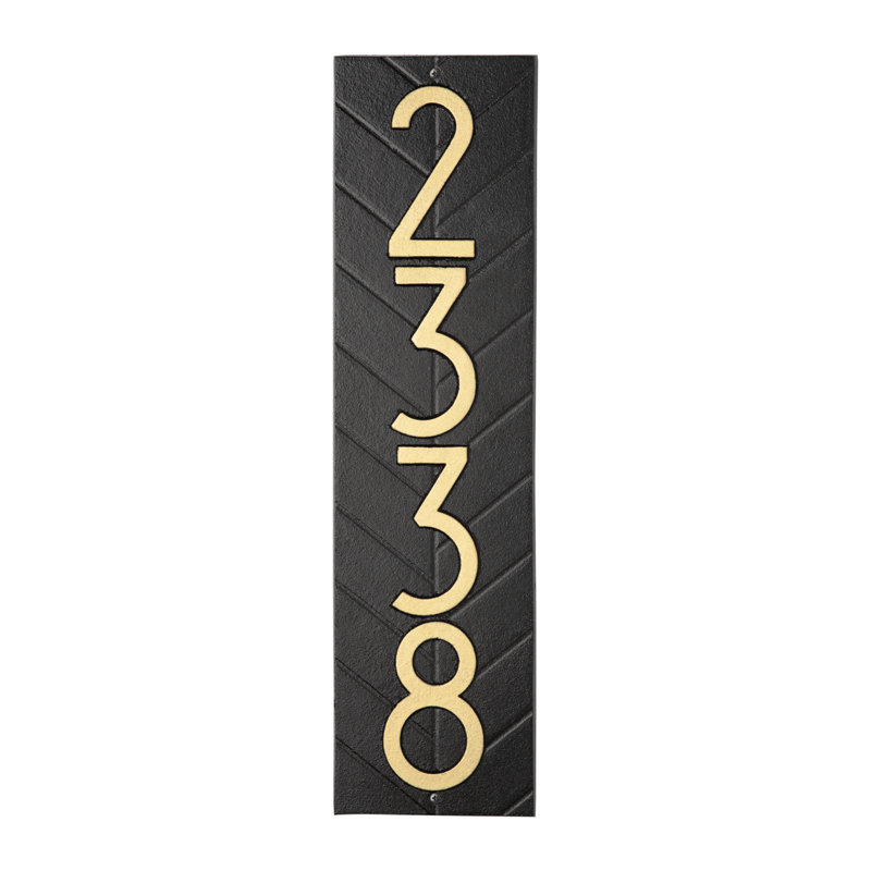 Plaque murale Mid-Century, Noir / or, Oui