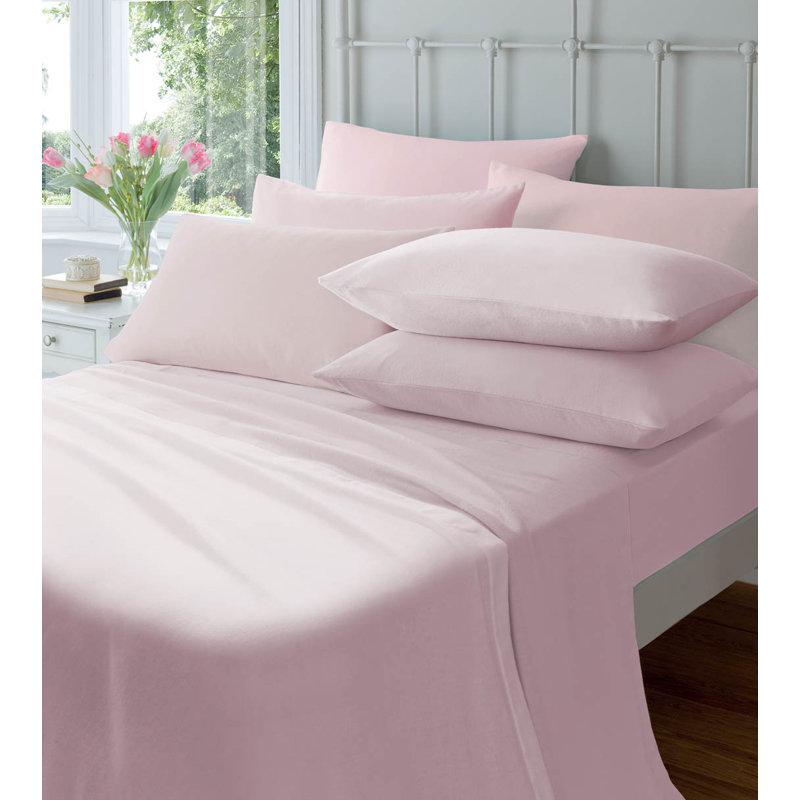 Cotton Standard Pillowcase Pair, Pink