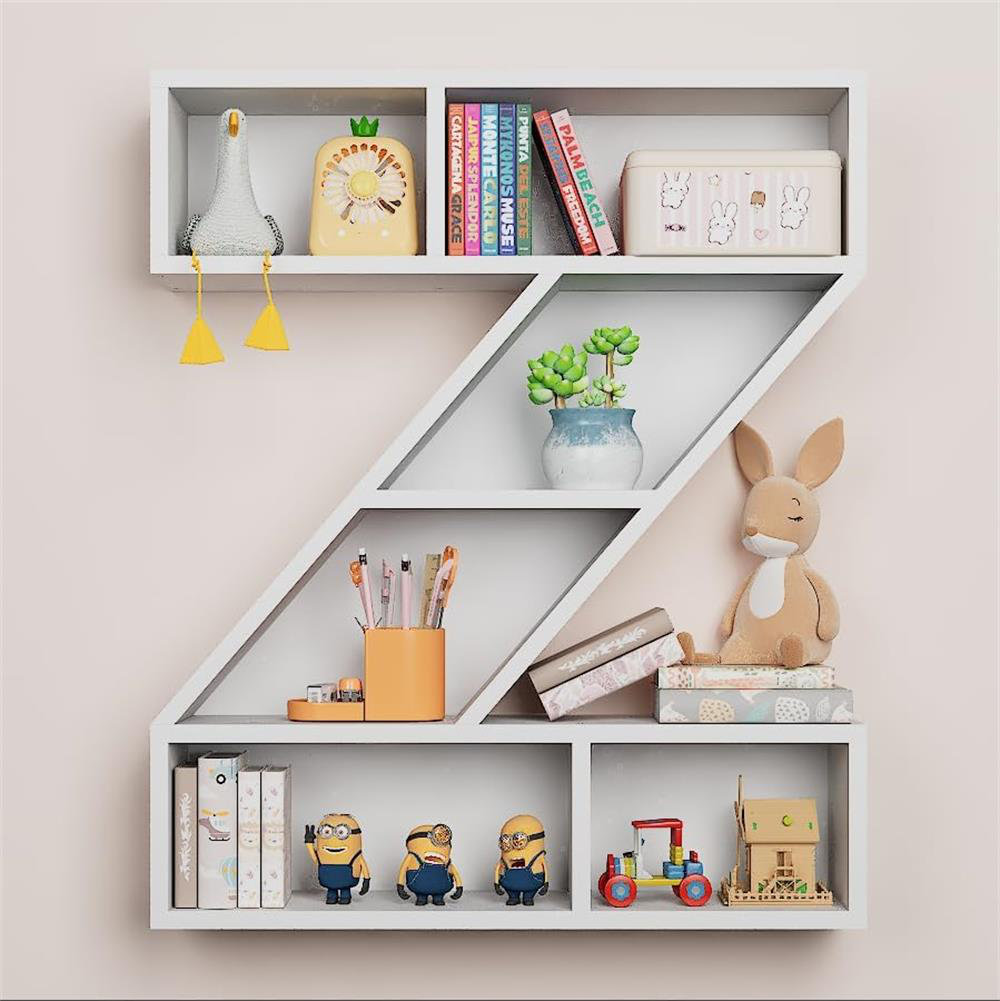 Hokku Designs White Wooden Letter Z Rack | Wayfair
