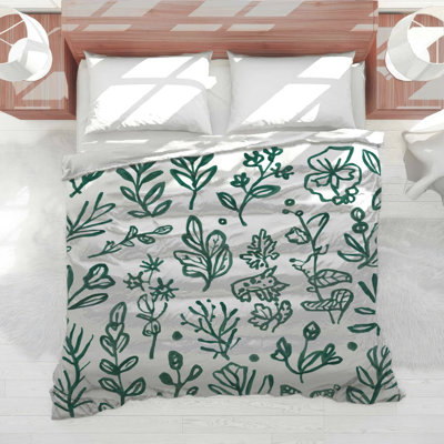 Green Botanical Illustrations Comforter