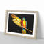 Yellow Macaw Parrot - Picture Frame Painting Print-56739975-56739976