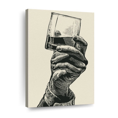 Whiskey In Hand Canvas Print