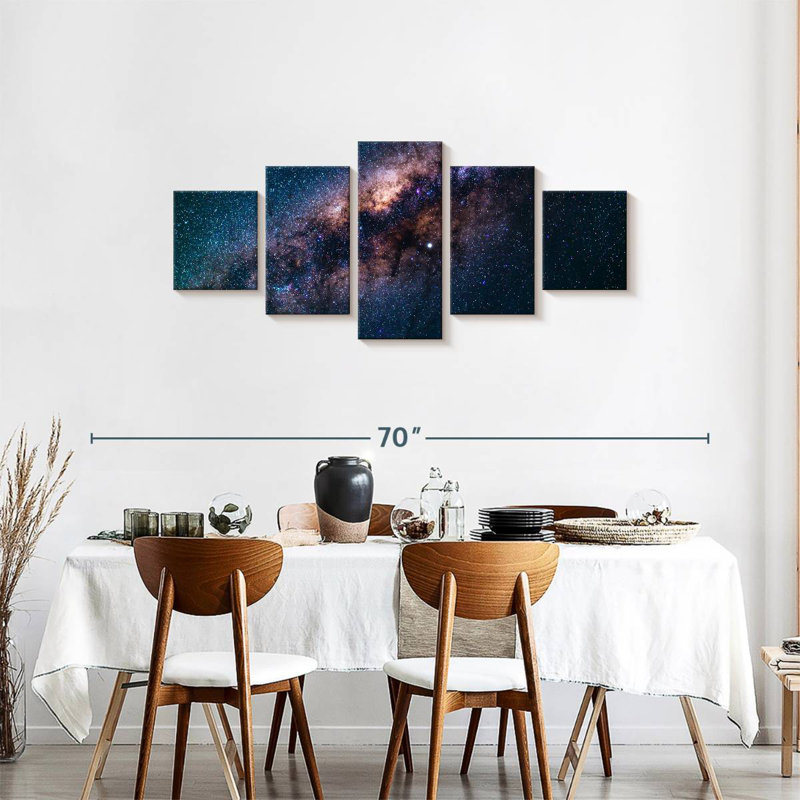  «Stars In Milky Way», H 24 po x l 55 po