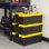 IRIS 48Qt./12 Gal. Sac de rangement robuste et empilable noir avec couvercle jaune