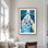 Rainy Streets of New York - décor de chambre à coucher bleue