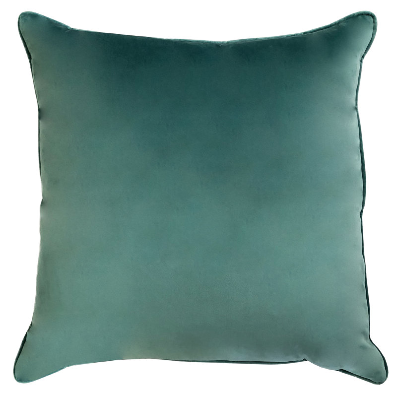 Joelle Square Pillow Cover & Insert, Light Green