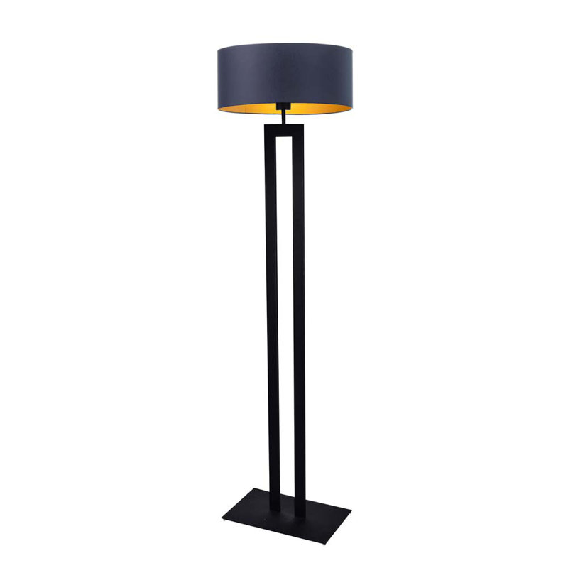 Sallee 162 H cm Traditional Floor Lamp, Navy, Navy