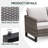 Ingvald 74.4'' Wide Outdoor Rectangle Patio Sofa with Cushions-706329252