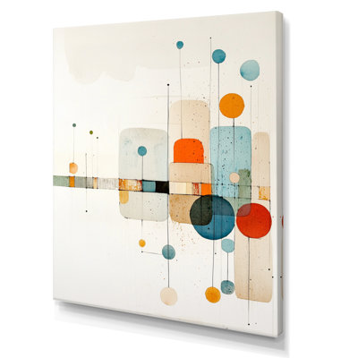 Mid Century Forms Radiant Of Geometry II - Abstract Midcentury Wall Art
