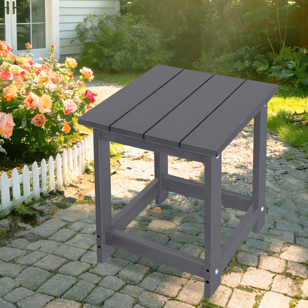 Denarrius Square Outdoor Side Table , 14.8'' in. W 14.8'' in. D Ebern Designs 