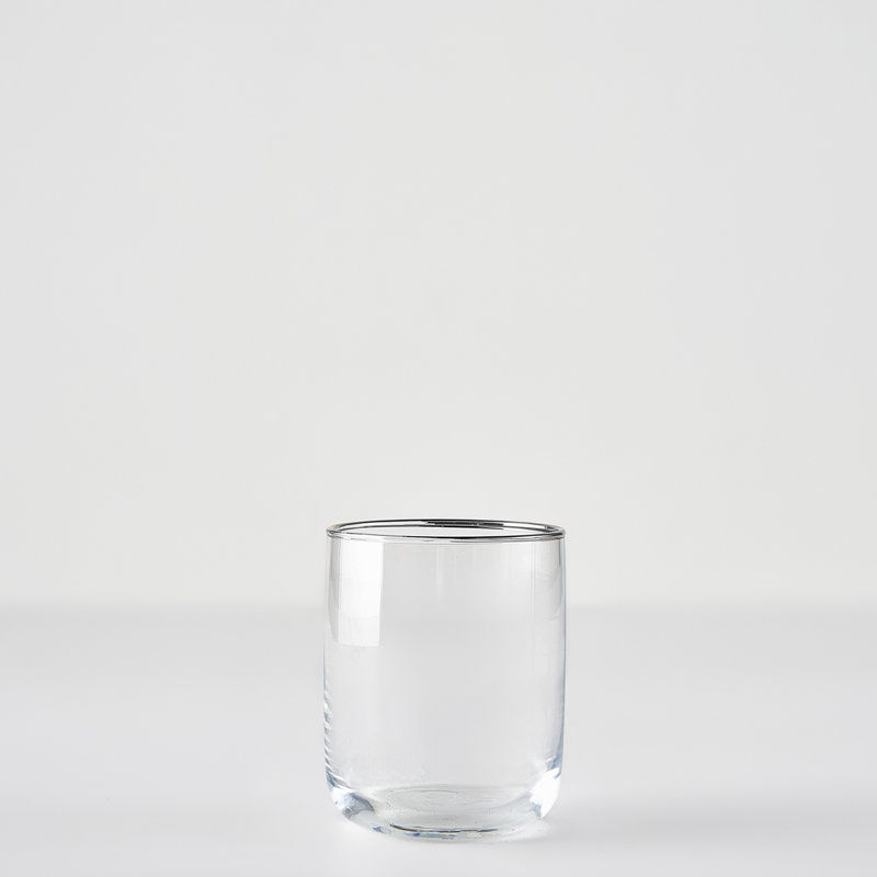 Verre Premium avec rebord argenté / doré, Silver