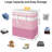 2 Pack Laundry Baskets Waterproof Freestanding Laundry Hampers Collapsible Clothes Hamper With Reinforced Handles In Laundry College Dorm Bathroom Bedroom-1787244072