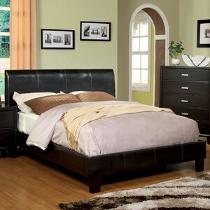 Ebern Designs Rosana Vegan Leather Platform Bed & Reviews | Wayfair