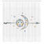 Rideau de douche à image occultante aztec moon soleil avec des étoiles à tourbillon en spirale figures Keenan-21846273