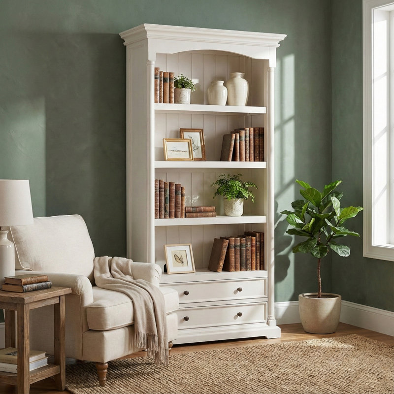 Bibliothèque de rangement Idiaquez H 74,8 po x l 39,37 po