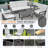 Hdpe Patio Furniture Set, 7-piece Outdoor Sectional Conversation Sofa Set With Coffee Table/cushion, All Weather Outdoor Couch Set For Deck, Lawn, Balcony, Garden-492039241