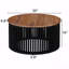 Table basse en bois d'acacia massif