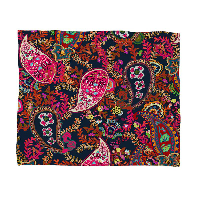 Jeté motif cachemire boho