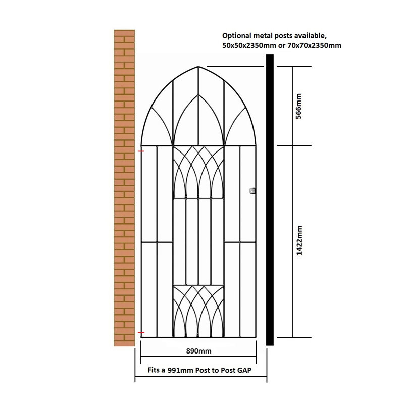 Guero Gate Fencing, 99cm WX 199cm H