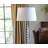 White Rounded Empire Slanted Linen Lampshade-124434656-124434658