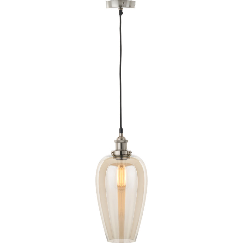 Clio 1 - Light Silver Single Pendant, Lustre