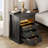 3-drawer Nightstand With Hidden Storage-337825495
