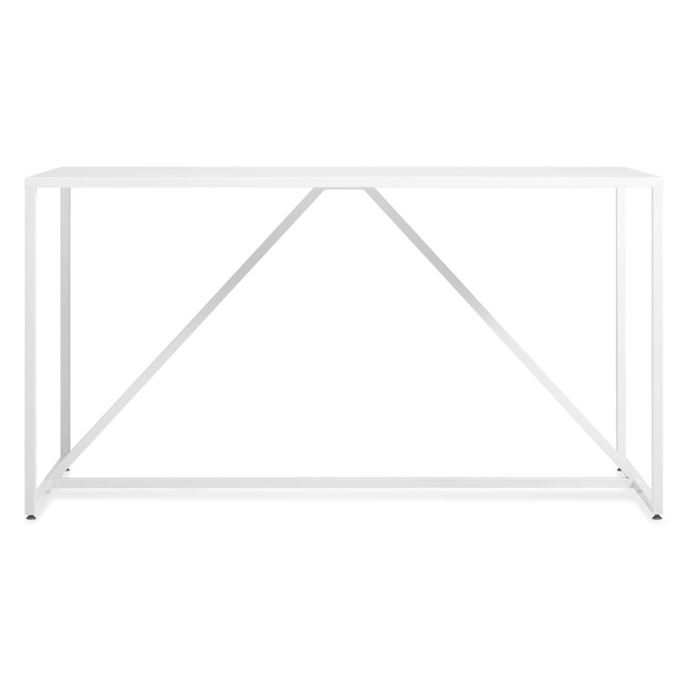 Strut Walnut Metal Base Dining Table