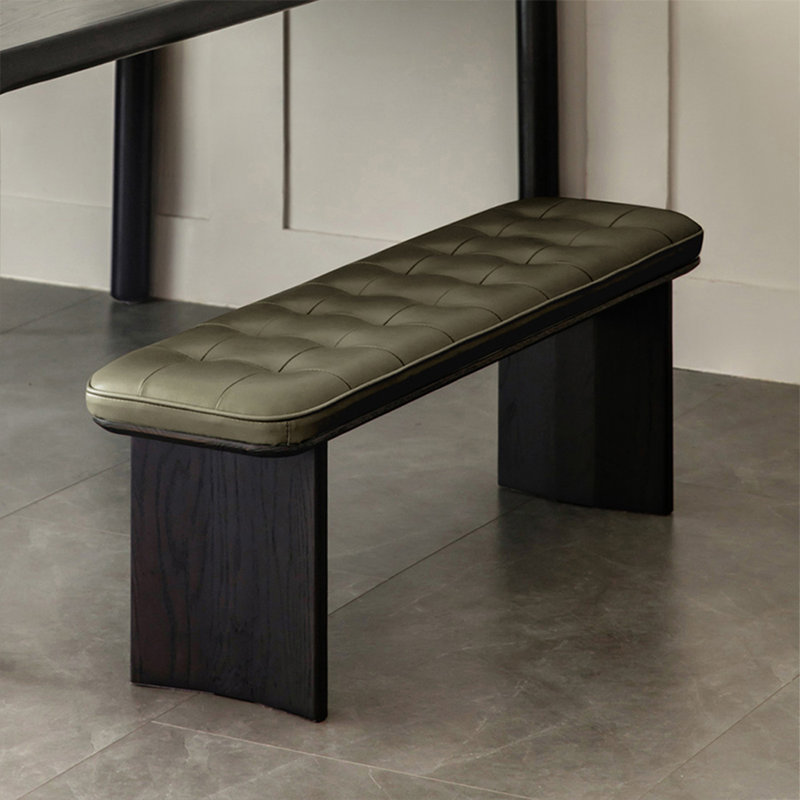 Banc rembourré vert, Green