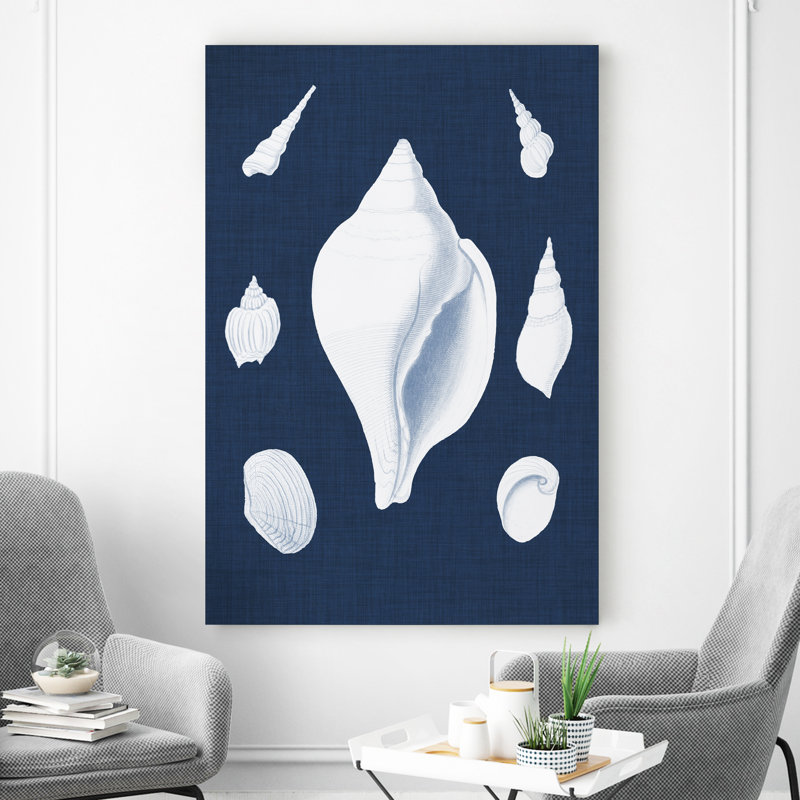 « coquillages blancs ii », impression sur toile, H 20 po x l 16 po x P 1 po, Toile tendue