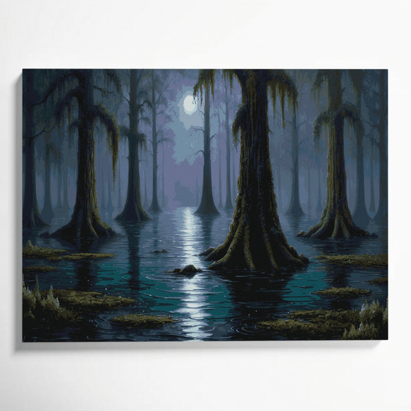 Art mural sur toile Sci Fi Misty, H 12 po x l 18 po