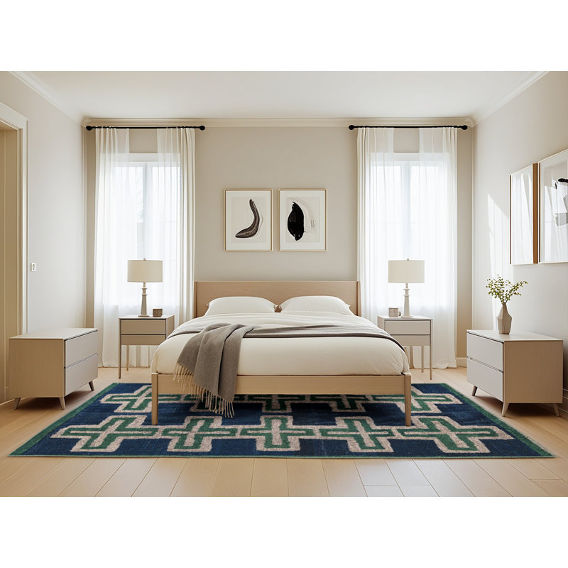 Abstract Indoor Rug, Rectangle 5' x 8'
