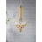 Open Frame Design 4 Light Metal Chandelier With Adjustable Chain