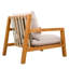 Chaise de patio en teck brésilien Sesley