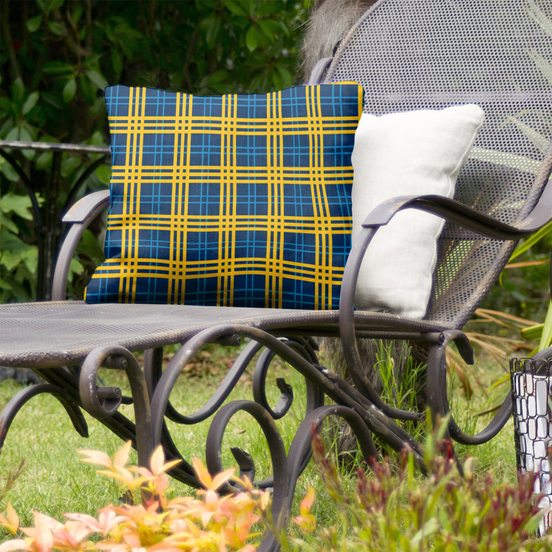 Housse de coussin d'extérieur carré R-Baltimore Football, 20 po x 20 po, Polyester/ Bourre en polyester