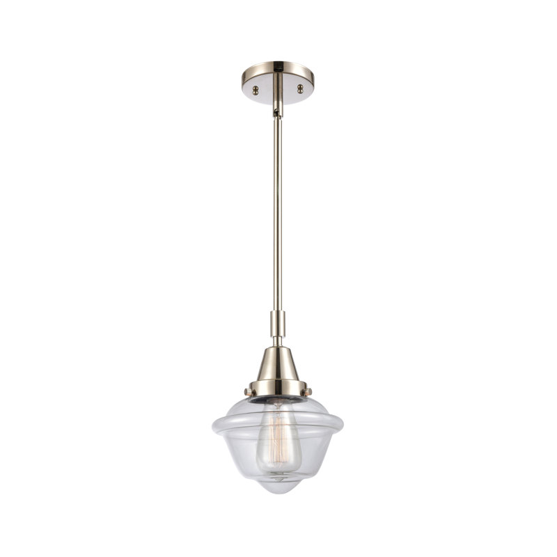 Fhern 1 - Light Single Pendant, LED, Clear, Polished Nickel