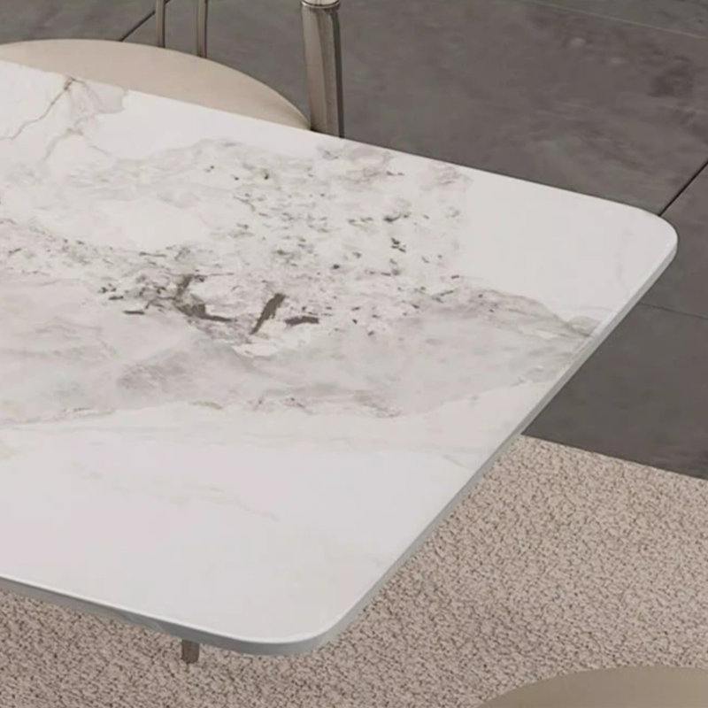 Table de salle à manger moderne de luxe, H 29,53 po x L 70,87 po x l 35,43 po