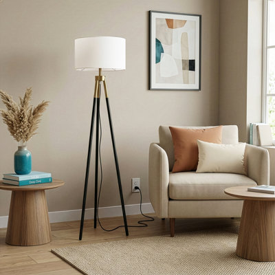 Brassed Gold Floor Lamp