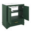 Meuble-lavabo autoportant de 30 po avec lavabo, meuble de rangement pour salle de bain avec portes à fermeture douce et tablette réglable, tiroir-562957990