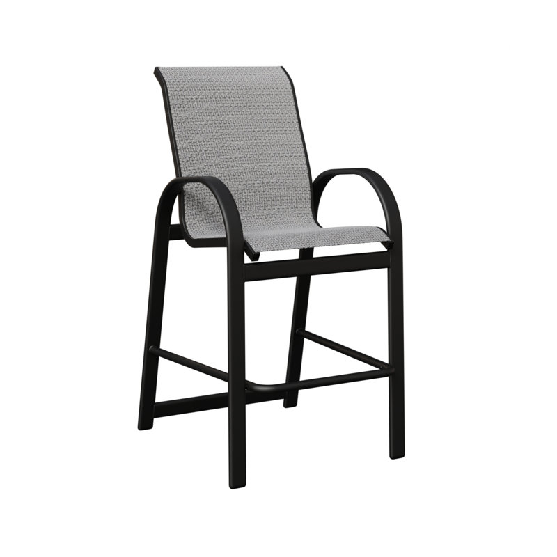 Chaise de bar berlinoise Berlin Gardens, Corbeau Jazzy, Noir mat
