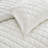 Pointehaven Ivory Velvet Oversized Diamond Quilt Set, Full-117339336-117339333
