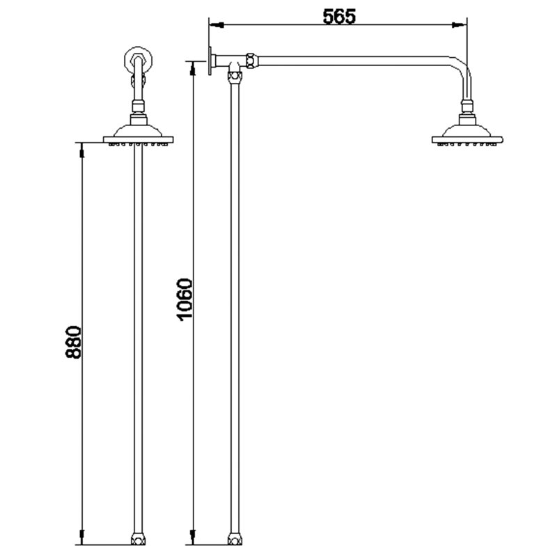 Rigid Full/Standard Fixed Shower Head with No