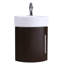 Support de meuble-lavabo mural d'angle avec drain et trop-plein Eutropia-460901436