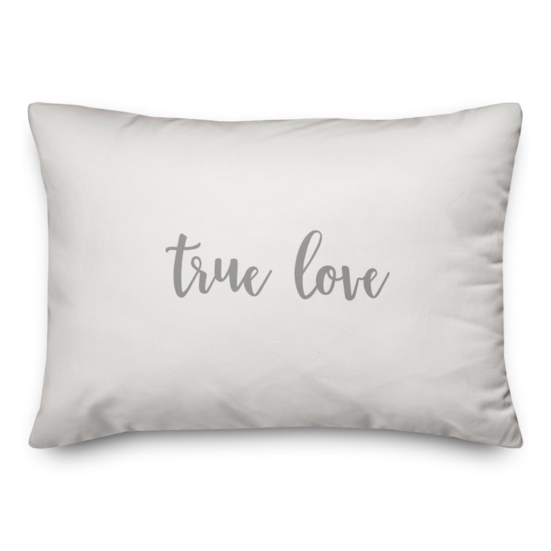 Throw Pillow, Gray/White