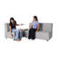 Chaise mobile sans accoudoirs avec panneau technique Pro Series - Gris-102905275