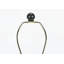 Lighting, H 23 po, lampe de table, rotin noir, abat-jour ivoire / crème, moderne