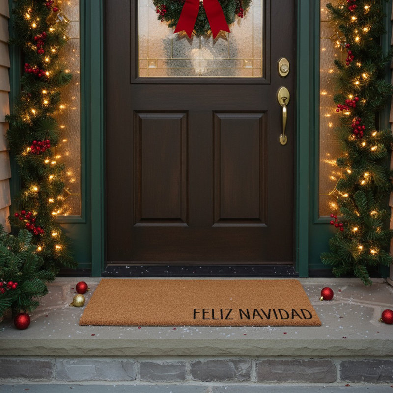 Paillasson Feliz Navidad, L 24 po x L 36 po