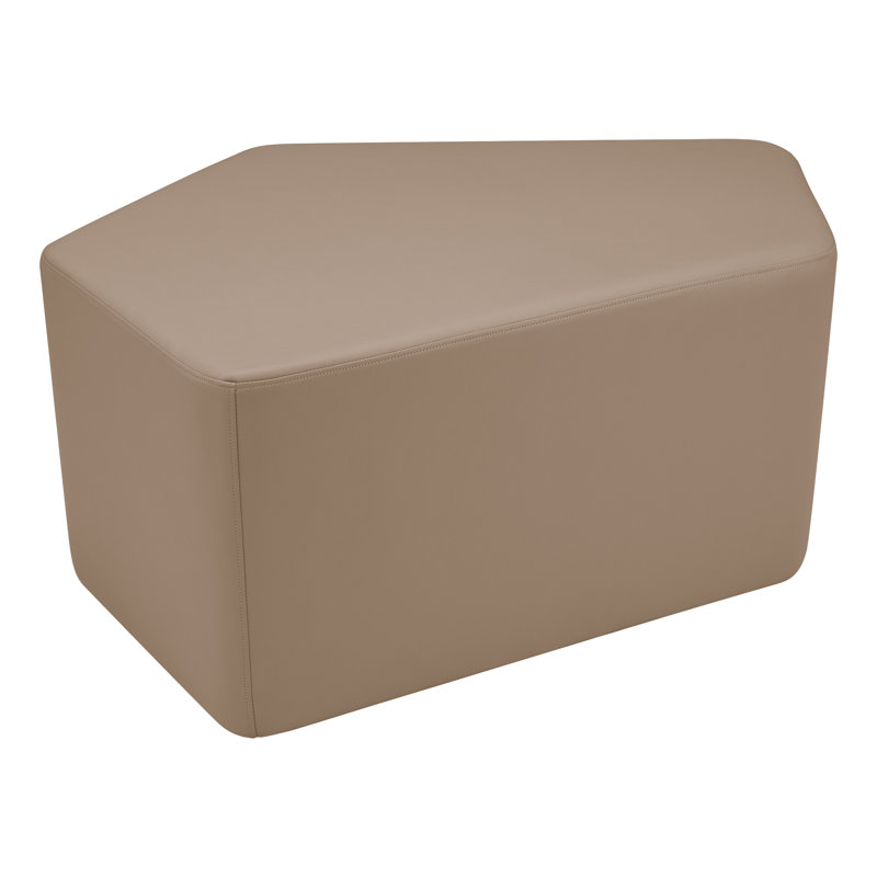 Tabouret Communedi Structuré de Learniture, H 20 po x l 39 po x P 28 po, Oui, Taupe hachuré