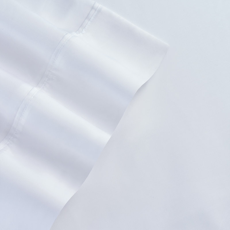 Ensemble de draps Eencalyptus Tencel, Double, Blanc